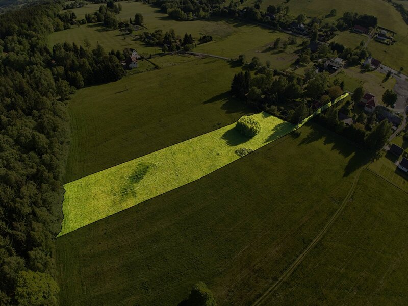 Prodej většího stavebního pozemku v Albrechticích u Frýdlantu, okr. Frýdlant